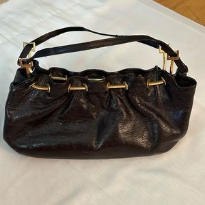 Charles Jourdan Black and Gold Bag